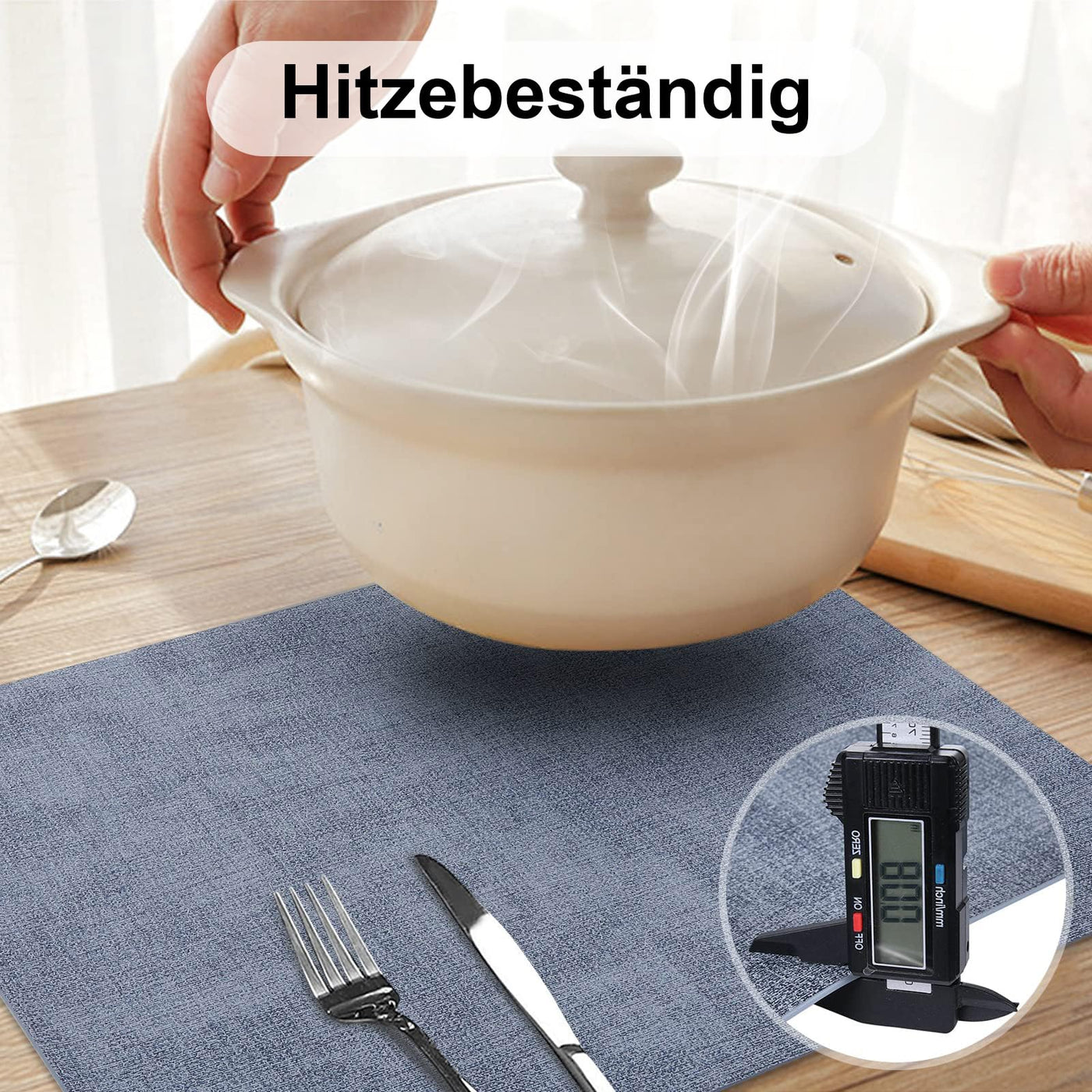 Set de 4 sets de table lavables, sets de table imperméables, beaux sets de table