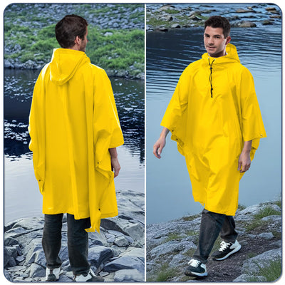 Rain Poncho Waterproof Rain Cape with Hood