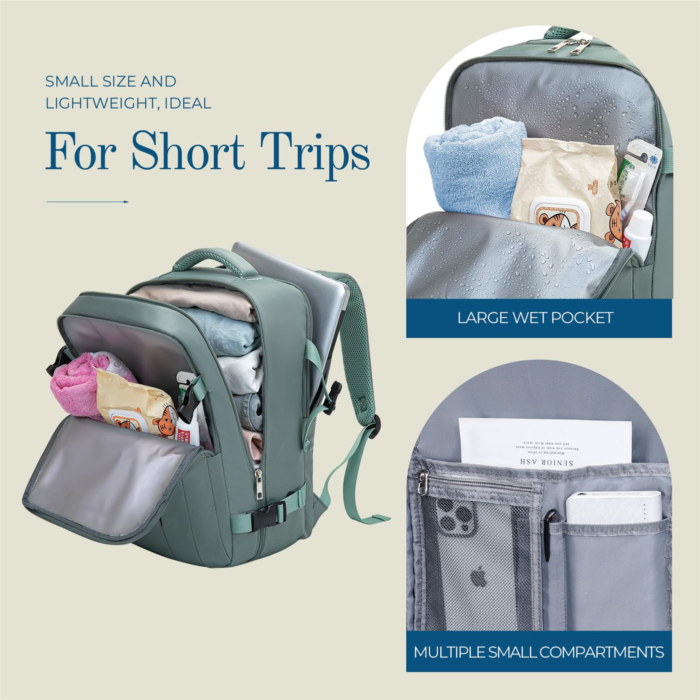 Bagages à main Sac à dos Sac à dos de voyage Bagages de cabine