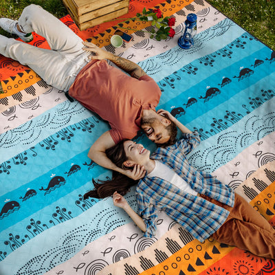 Couverture de pique-nique imperméable pour l'extérieur, tapis de plage
