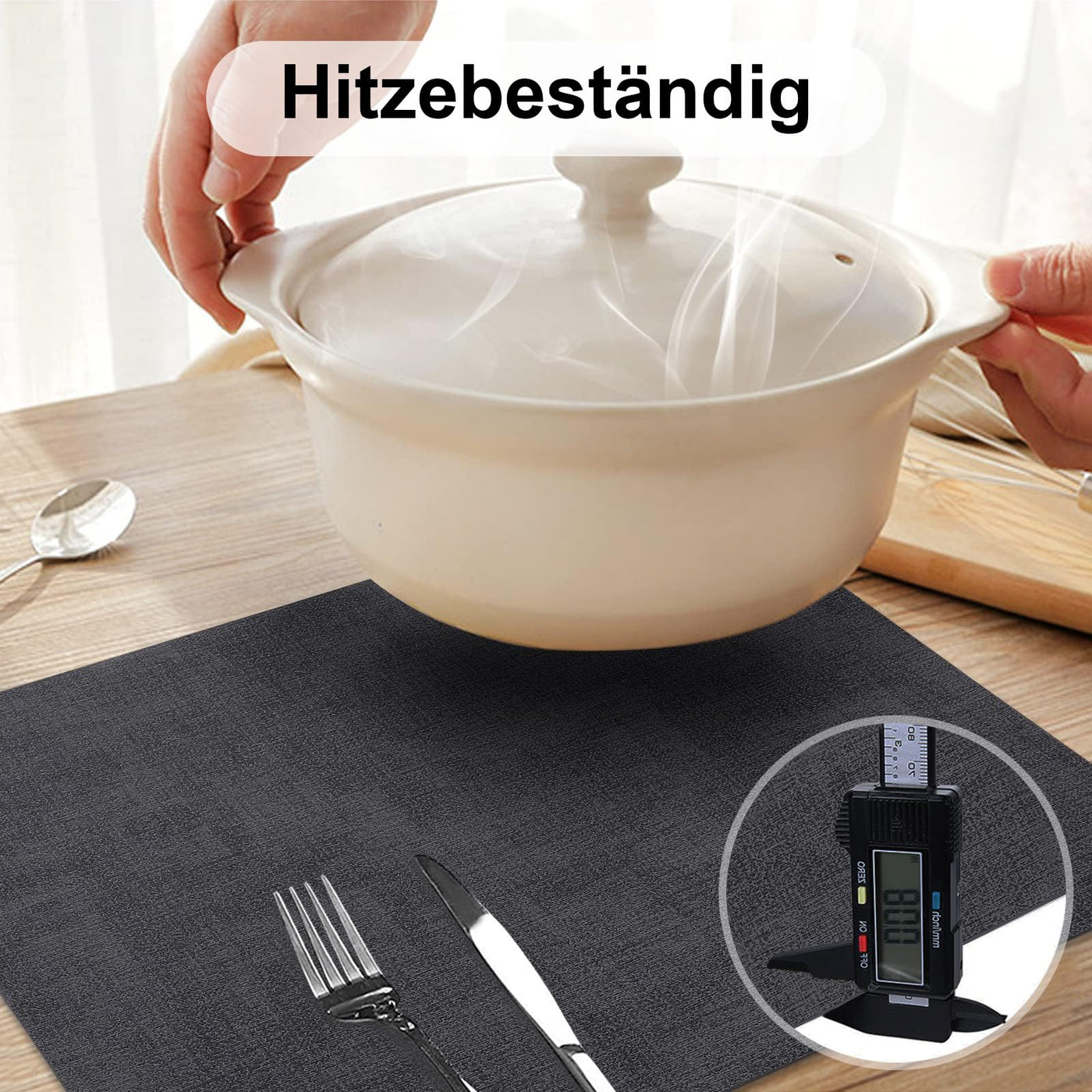 Set de 4 sets de table lavables, sets de table imperméables, beaux sets de table