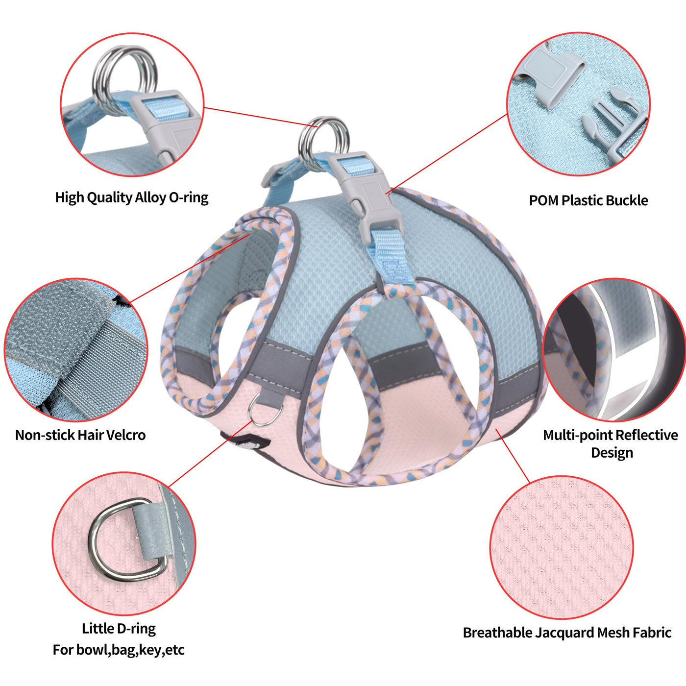 Gilet pour tous les temps, vaisselle réfléchissante pour animaux de compagnie