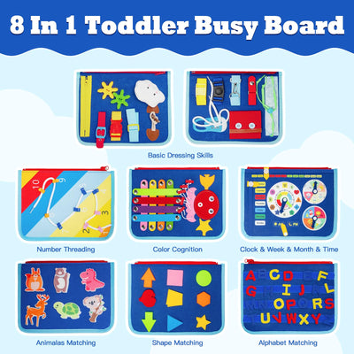 Busy Board Toddler Activity Board Car Airplane Travel Toy