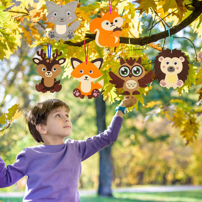 Christmas animal craft kits for children Christmas creative kits for crafting with foam rubber stickers