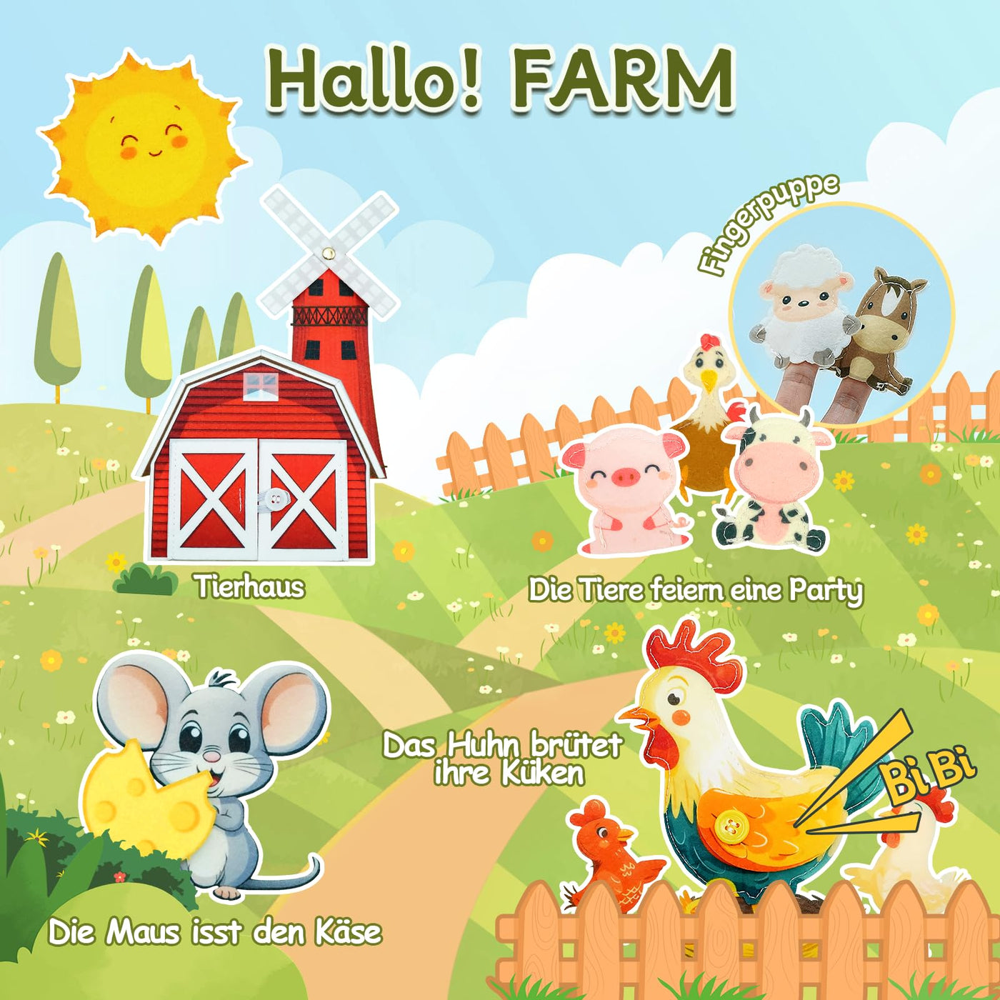 Busy Board 10 in 1 Toy Activity Board Motor Toys & Educational Toys