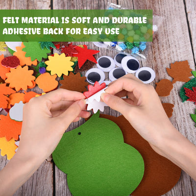 Felt craft set for decoration, 6 pieces Owl craft set, fall crafts for children, creative sets and craft supplies for children