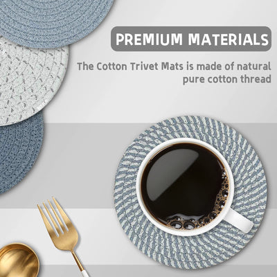 Support de Pot Chaud de Tapis de Tissage de Fil de Coton