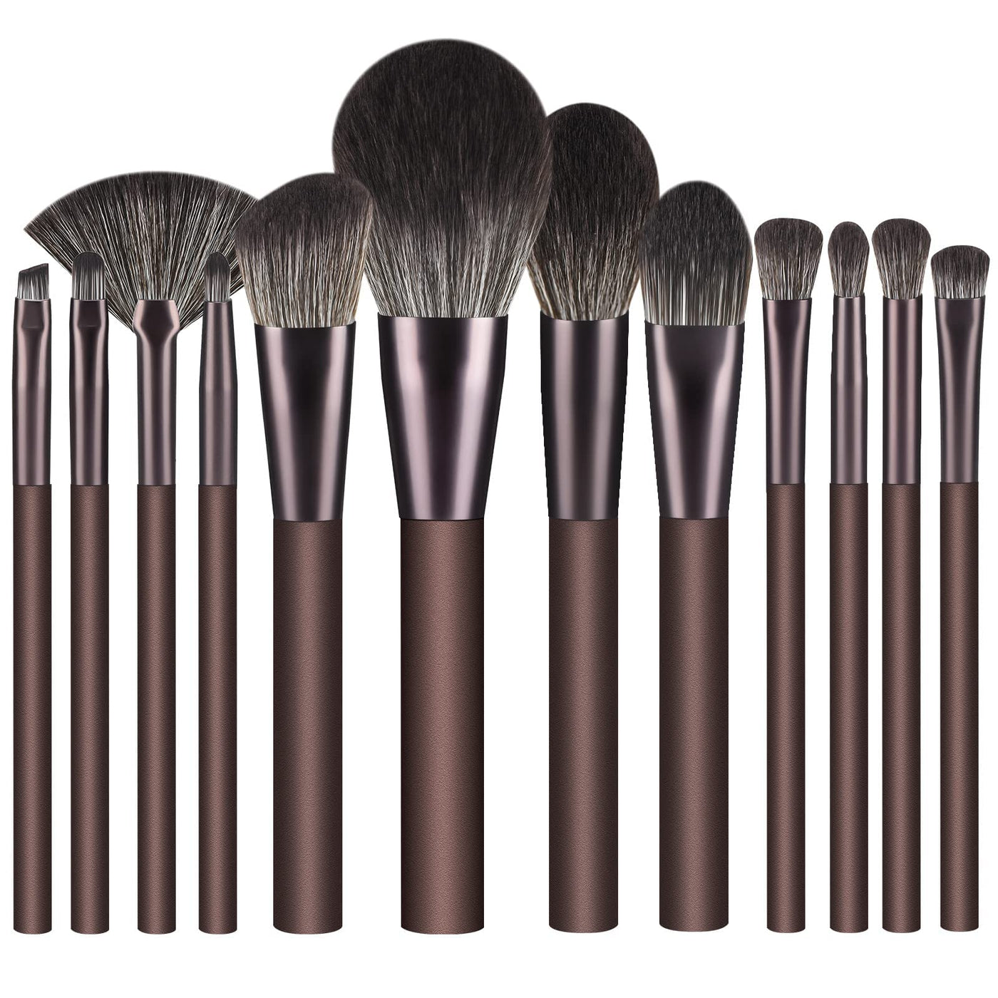 Ensemble de Pinceaux de Maquillage 12 Pièces Premium