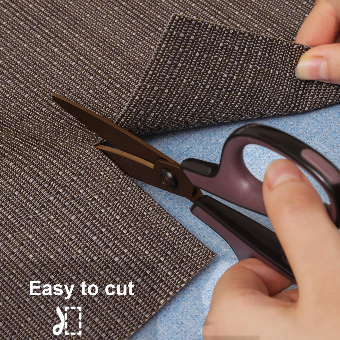 Set de 6 sets de table lavables, sets de table tissés antidérapants résistants à la chaleur