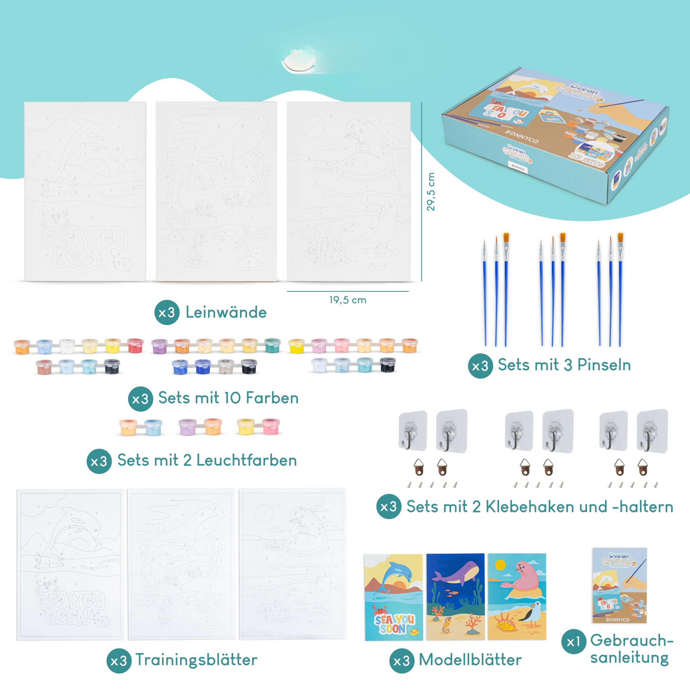 Set créatif de peinture par numéros pour enfants