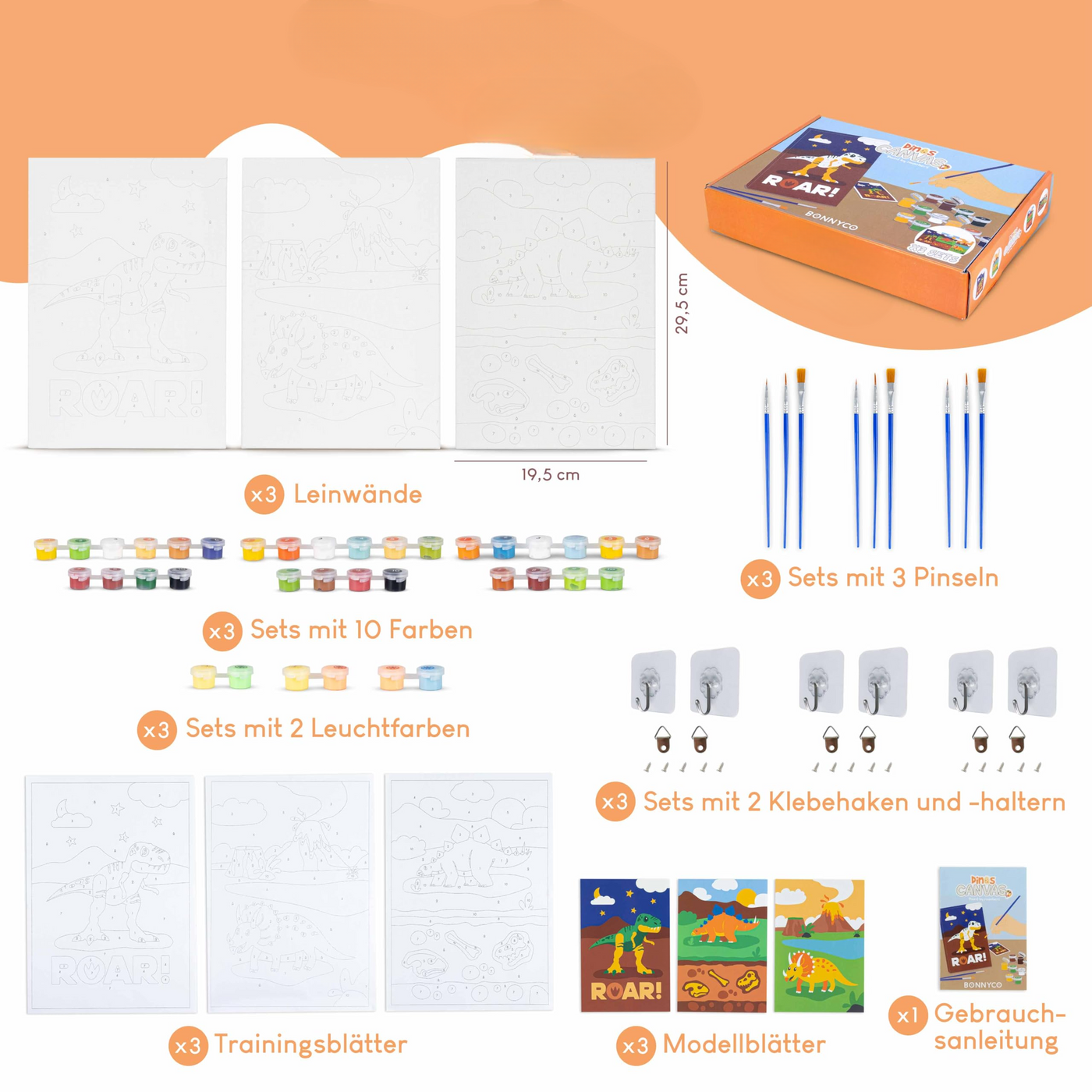 Painting by numbers children's creative set