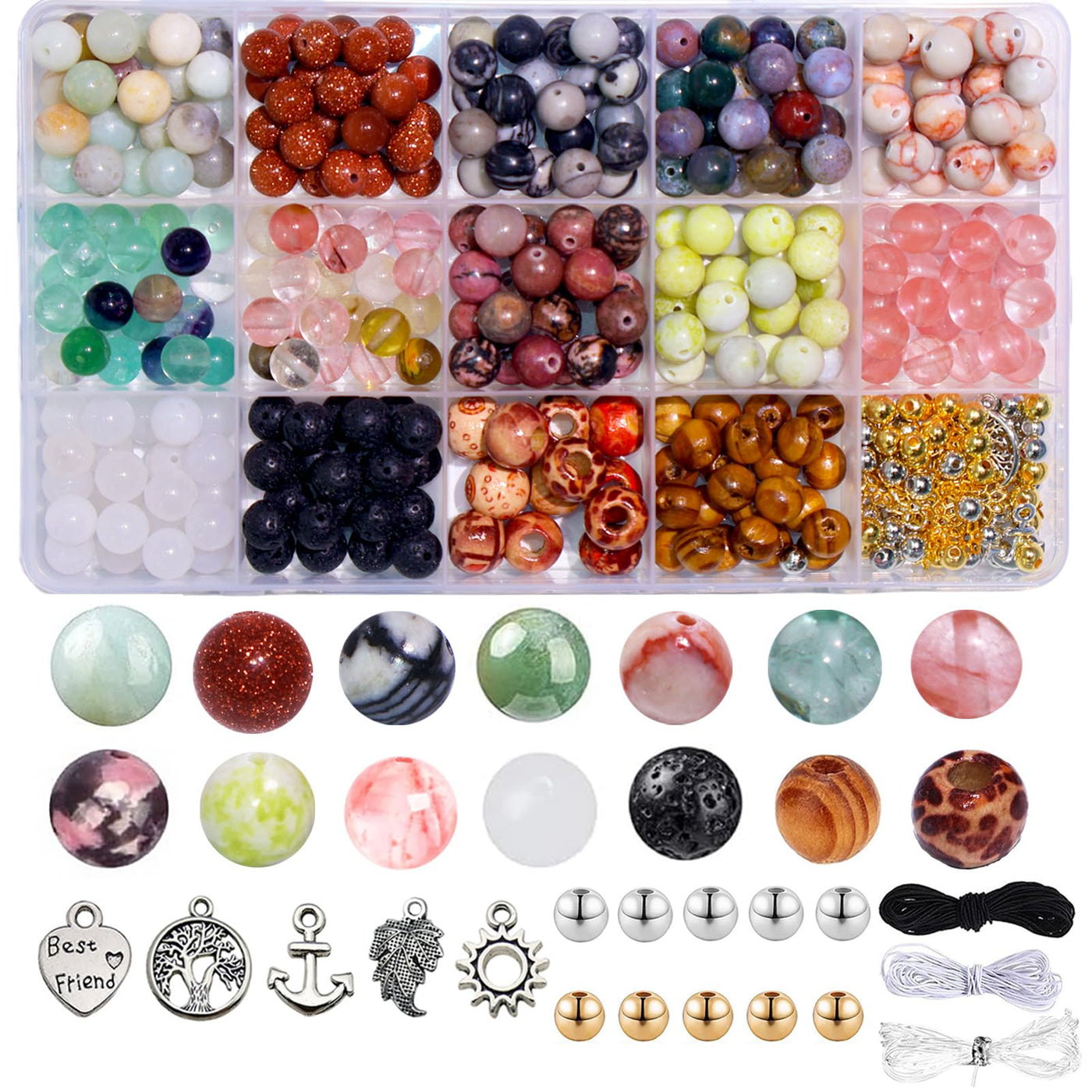 Perles de Pierres Précieuses Naturelles