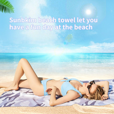 Serviette de plage Large, serviette en microfibre