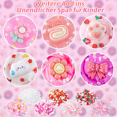 Gradient Slime Set contains Fluffy Cloud Cloud Slime, Clear Slime & Butter Slime, Slime Kids Party Gift