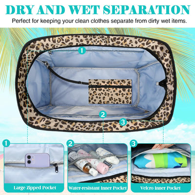 Grand Sac de Plage Léger Sac de Piscine