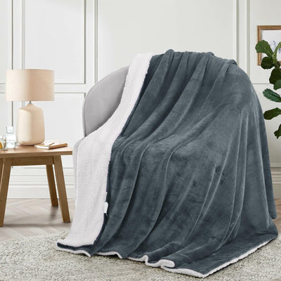 Thick cuddly blanket Fluffy - living blanket made of high-quality Sherpa fleece, Soft Soft Blanket