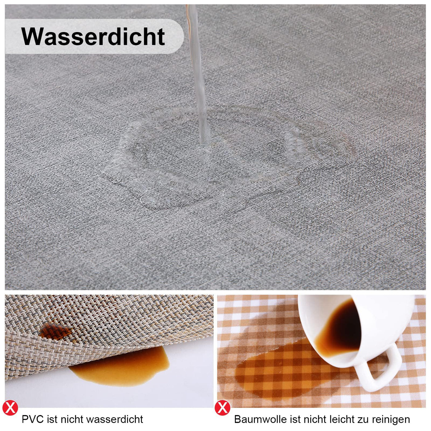 Set de 6 sets de table lavables, sets de table imperméables, beaux sets de table