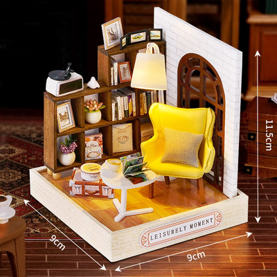 Doll's house miniature house for beginners to build, miniature doll's house to build yourself, miniature houses kit