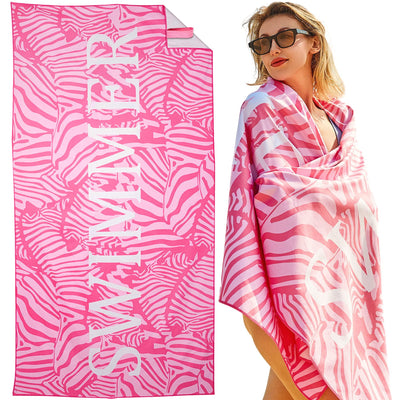 Serviette de plage Large, serviette en microfibre