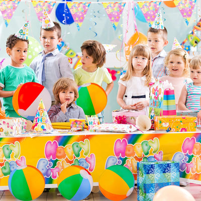 6 pièces ballon de plage gonflable coloré