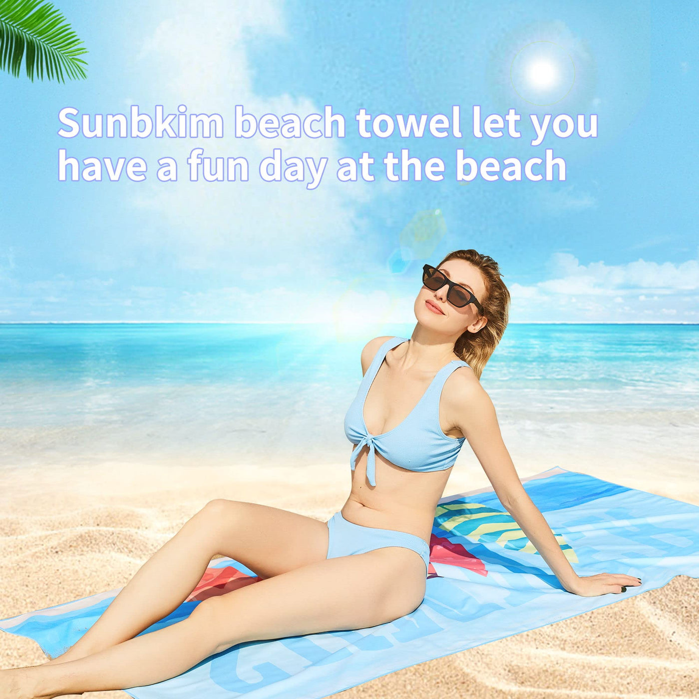 Serviette de plage Large, serviette en microfibre