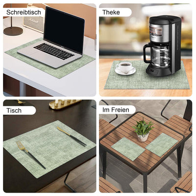 Set de 4 sets de table lavables, sets de table imperméables, beaux sets de table