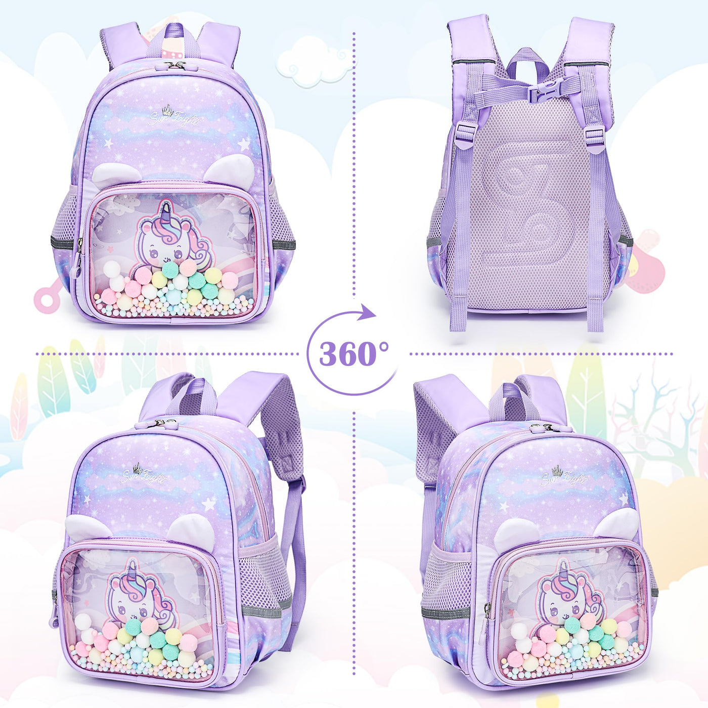 Kindergarten Rucksack Vorschule Kleinkind Schulrucksack mit Brustgurt