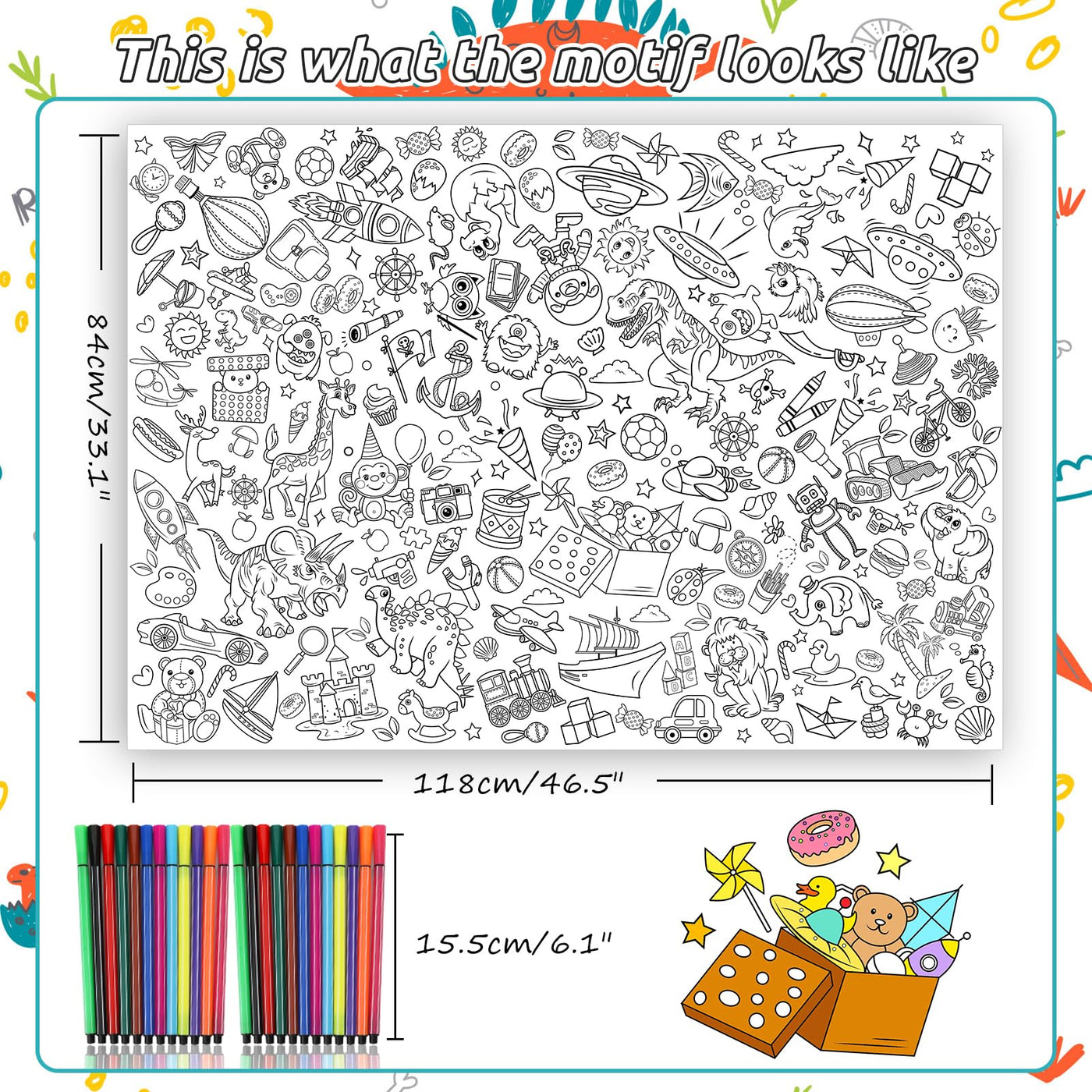 Paper tablecloth for children to color, dinosaur coloring tablecloth dinosaur coloring tablecloth