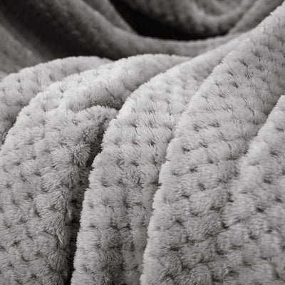 Cuddly blanket Super soft and warm fleece blanket for sofa, couch and bed with waffle pattern, cozy & comfortable blanket