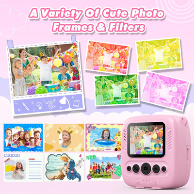 Kids camera instant camera, instant camera kids with card & printing paper