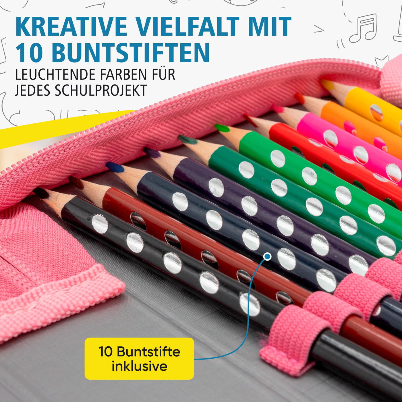 Student Pencil Case  28 pieces 1-Zipper