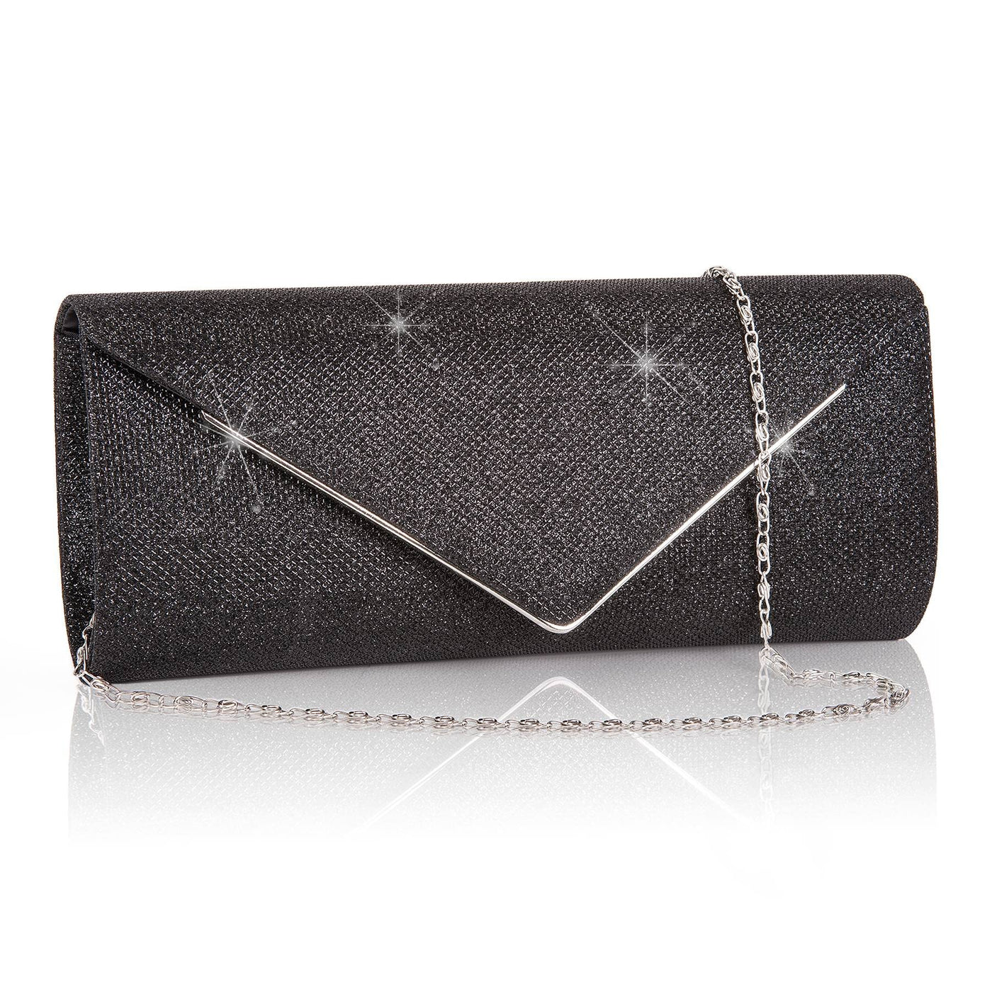 Clutch Lederhandtaschen mit abnehmbarer Kette
