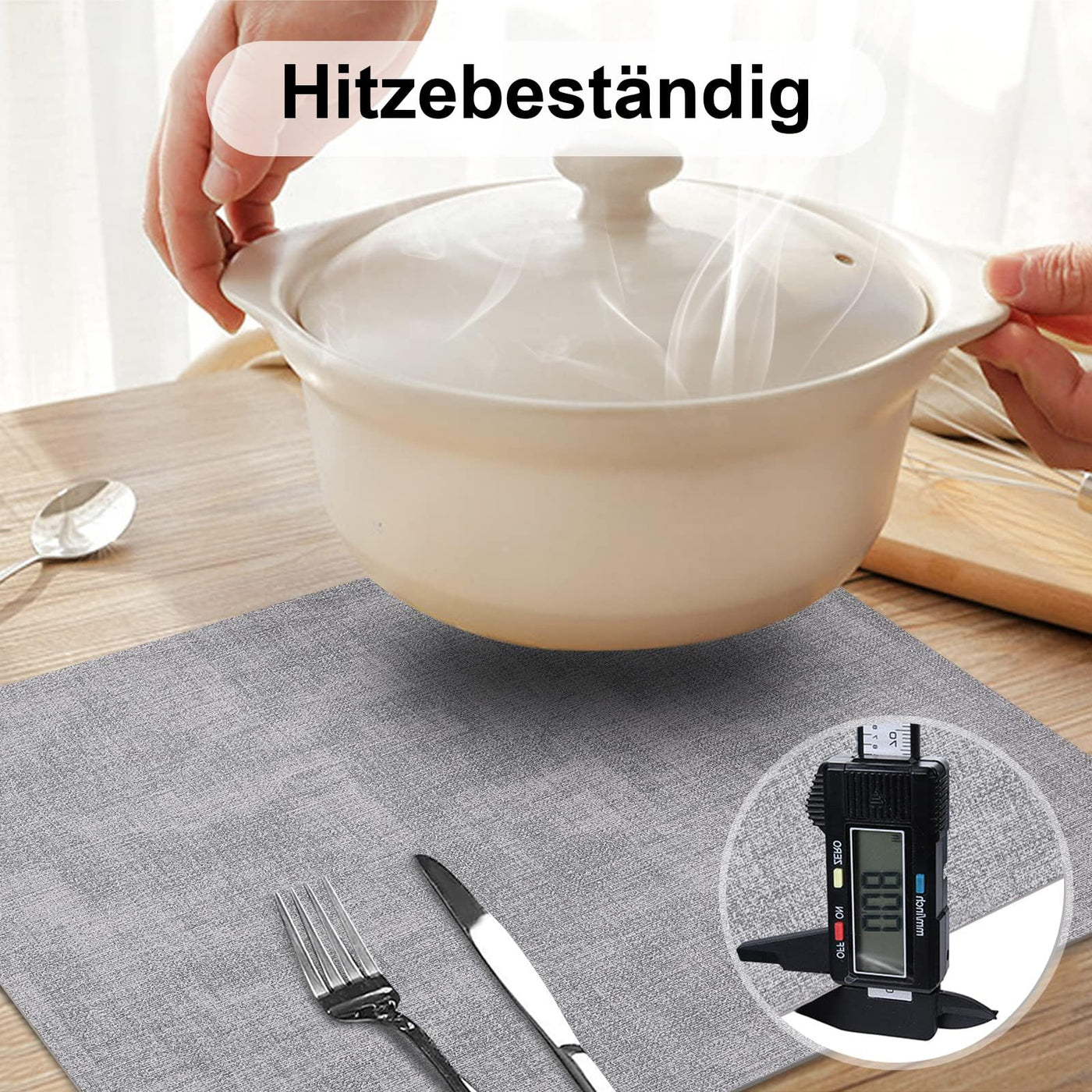 Set de 6 sets de table lavables, sets de table imperméables, beaux sets de table