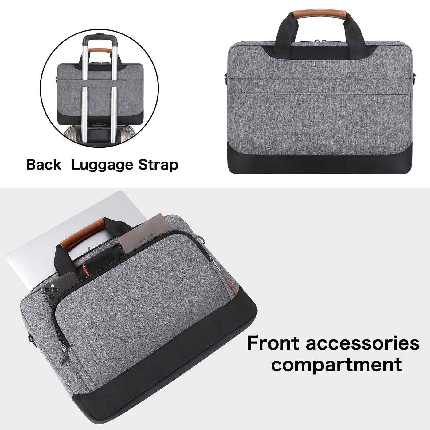 Housse de protection pour ordinateur portable Mallette d'affaires Sac à bandoulière pour ordinateur portable
