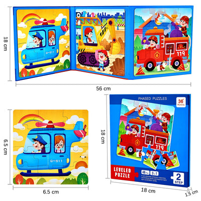 Children's puzzle magnetic puzzle avto puzzle