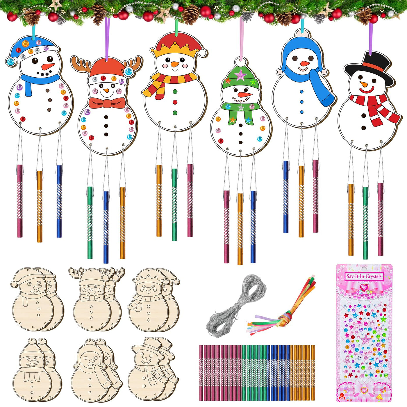 Wind chime craft set for children