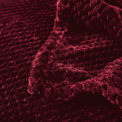 Couverture douillette Couverture en polaire super douce et chaude pour le canapé et le lit avec motif gaufré, couverture douillette et confortable