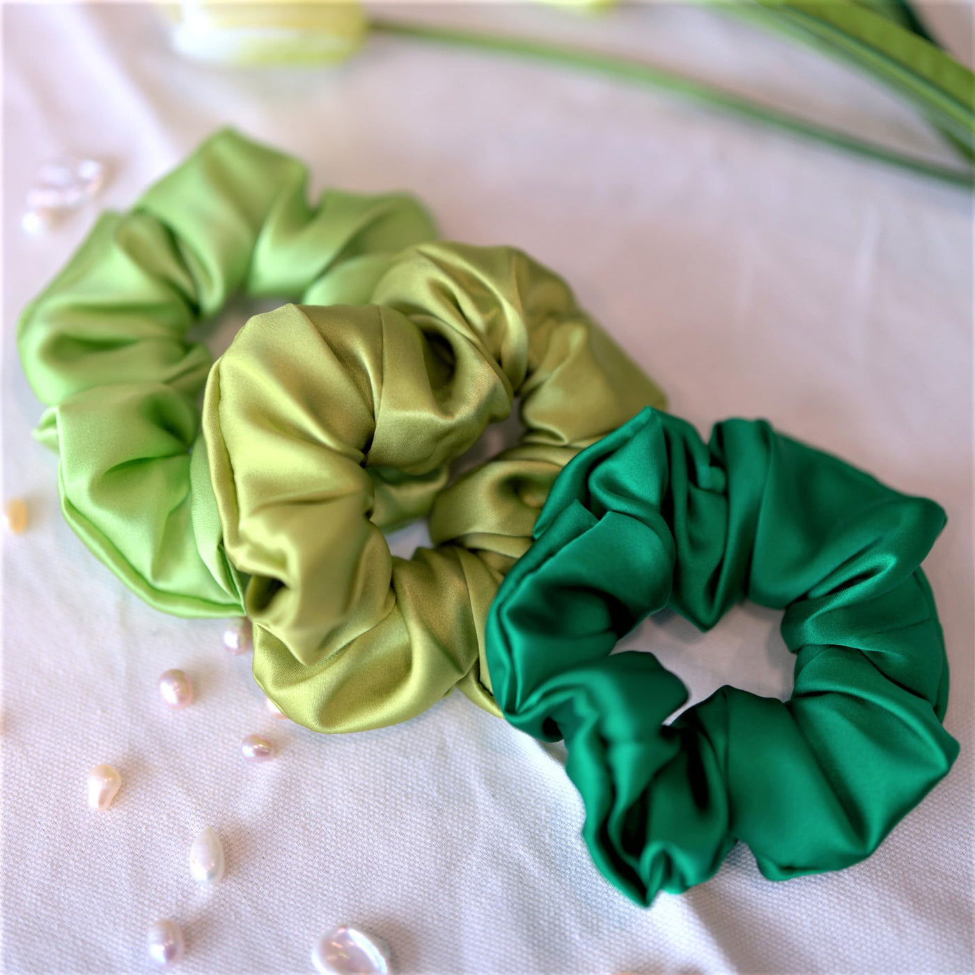 3 Pieces of Silk Hair Ties