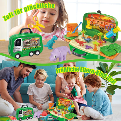 Accessoires pour pâte à modeler, set de pâte à modeler, jouet dinosaure dans une valise à roulettes, pâte à modeler pour enfants