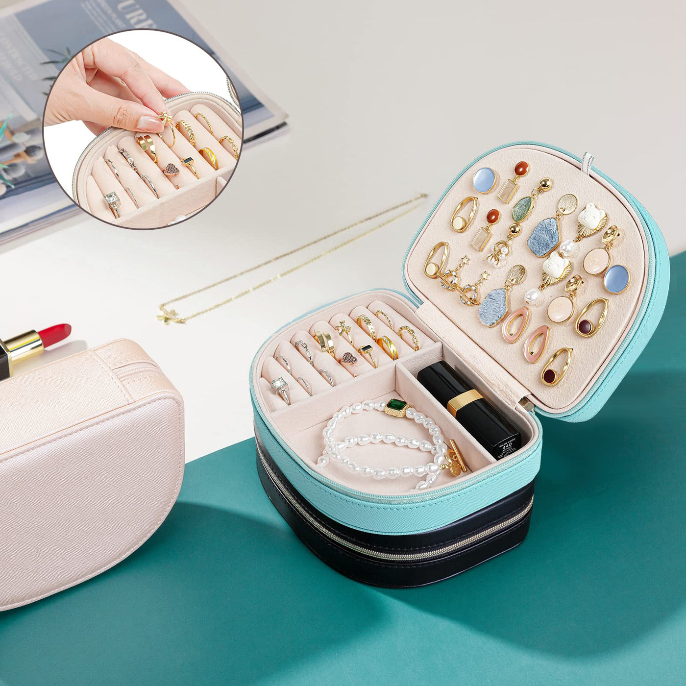 Small Travel Jewelry Box