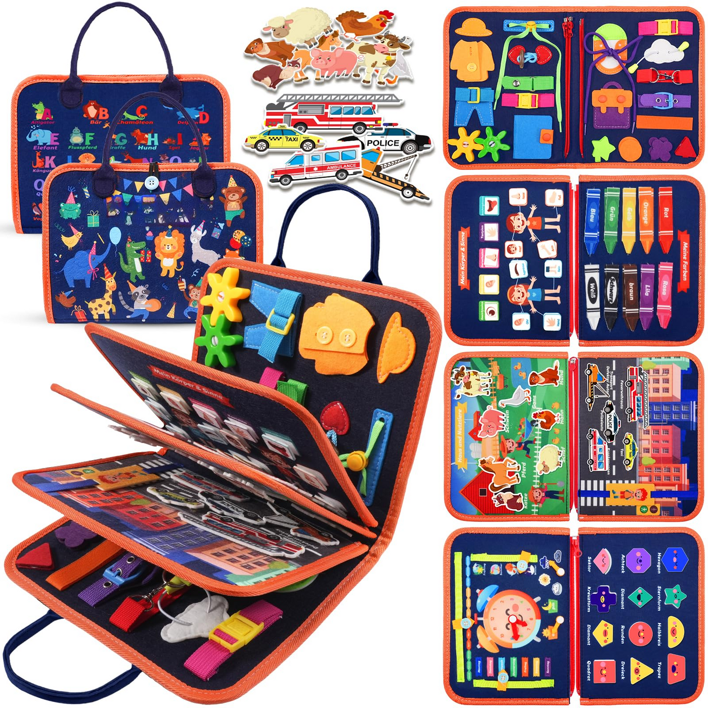 Tableau d'éveil, livre silencieux, cadeaux jouets