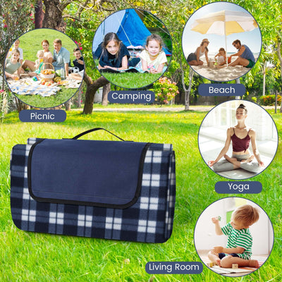 Picknickdecke Wasserdicht, Extra große Stranddecke für draußen