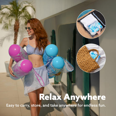 2 Packungen Hängematten-Poolschwimmer Erwachsene