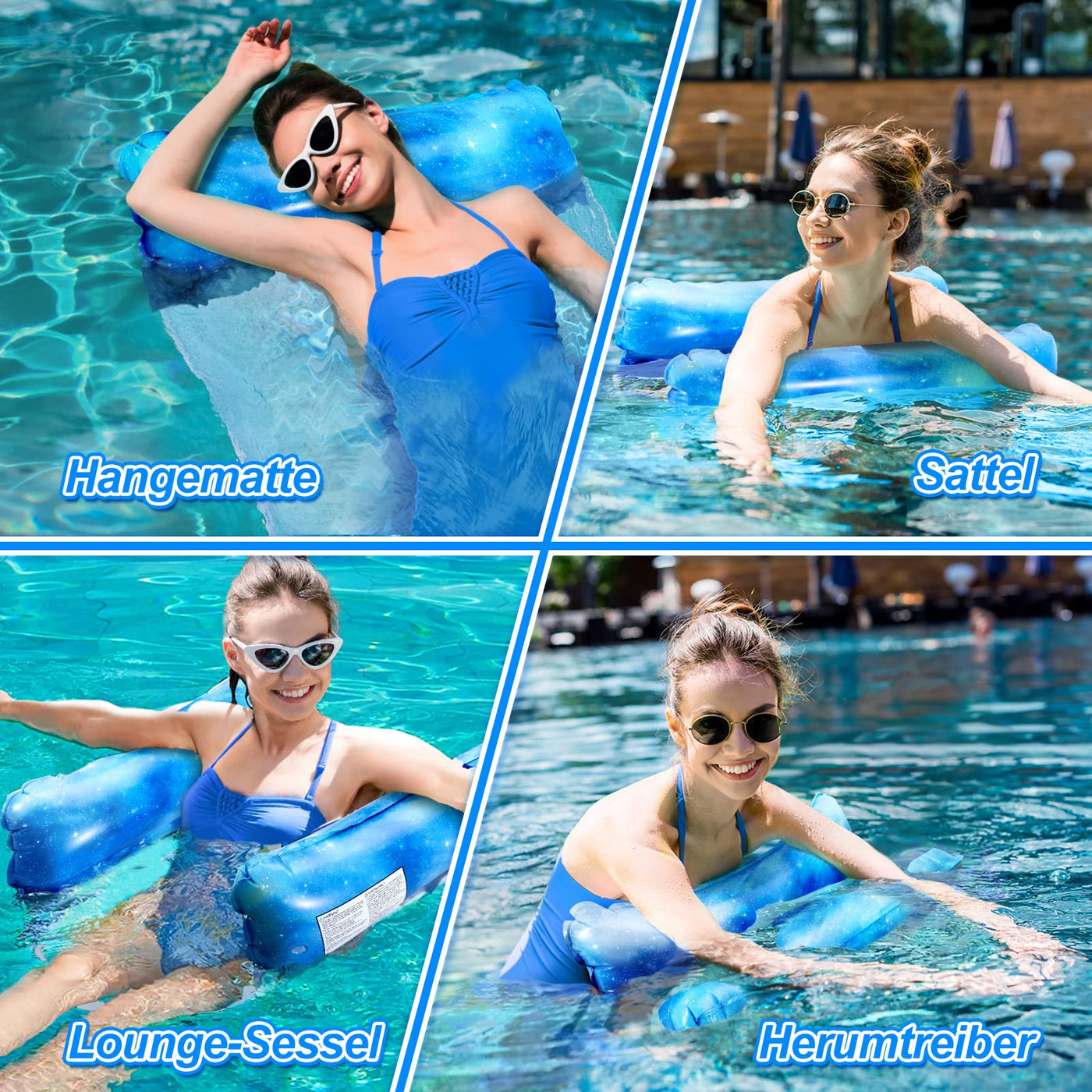 Accessoires de piscine à Matelas Pneumatique 2pcs, hamac aquatique