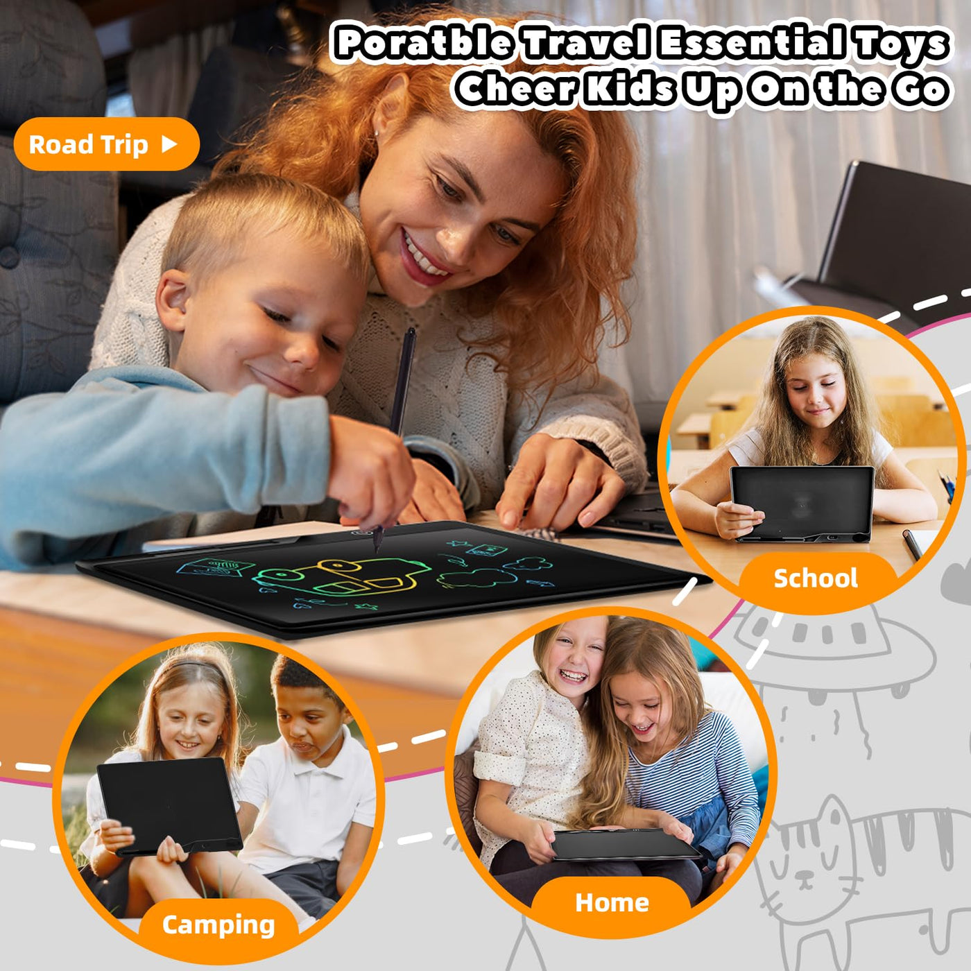 LCD Writing Board Children's Rechargeable Magic Board,Eco-friendly Educational Toy