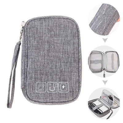 cable organizer bag flat small electronic bag organizer cable bag