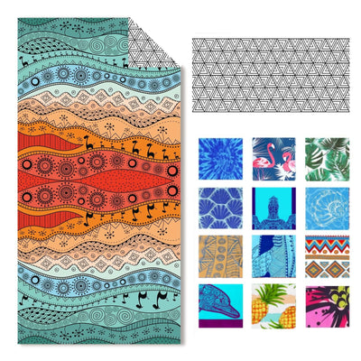 Serviette de plage en microfibre Serviette de bain grand format