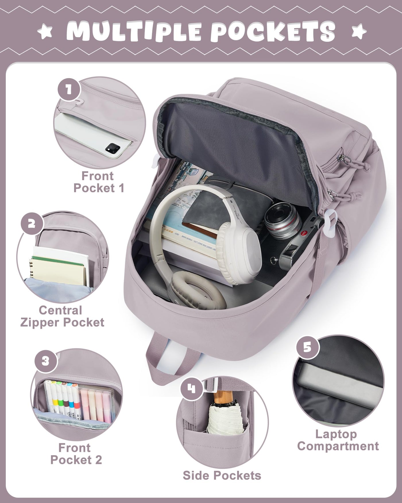 Leichter Schulrucksack Teenager, Rucksack Univcersity