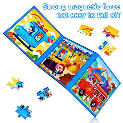 Children's puzzle magnetic puzzle avto puzzle