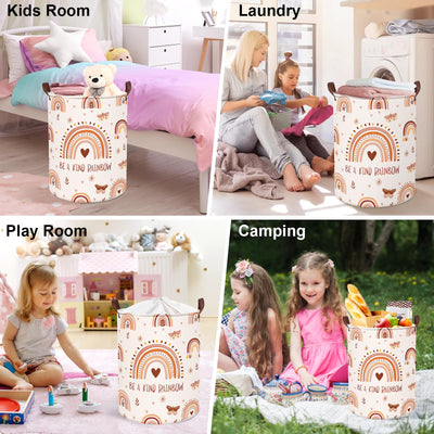 Kinderwäschekorb mit Griff Faltbarer Wäschekorb für Spielzeug